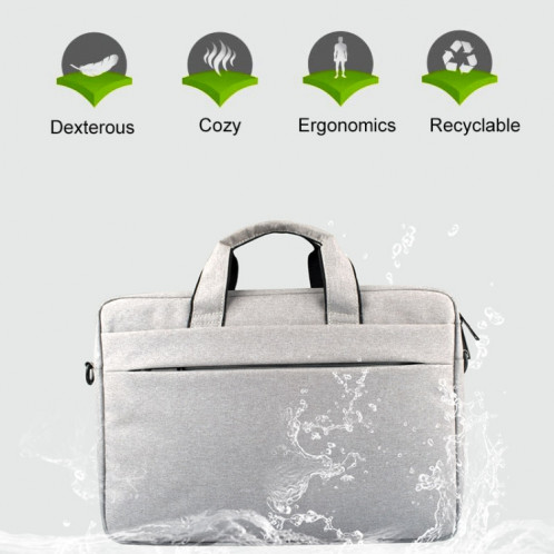 Respirable résistant à l'usure mince et léger mode épaule sac à main portable Zipper avec bandoulière, pour 14,0 pouces et ci-dessous Macbook, Samsung, Lenovo, Sony, Dell Alienware, CHUWI, ASUS, HP (rose) SR151F461-013