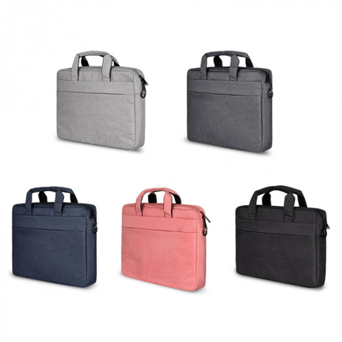 Respirable résistant à l'usure mince et léger mode épaule sac à main portable Zipper avec bandoulière, pour 14,0 pouces et ci-dessous Macbook, Samsung, Lenovo, Sony, Dell Alienware, CHUWI, ASUS, HP (rose) SR151F461-013
