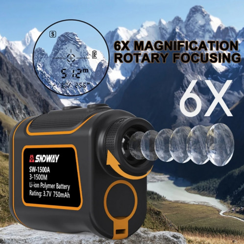SNDWAY SW600A Télémètre télémètre étanche extérieur portable, 600 m SS75821281-010