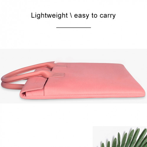 Universal Wearable Oxford chiffon doux poignée portable Tablet PC sac, pour 15,4 pouces et ci-dessous Macbook, Samsung, Lenovo, Sony, DELL Alienware, CHUWI, ASUS, HP (rose) SU600F1642-010