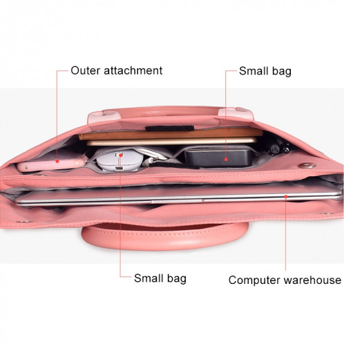 15.4 pouces portable portable portable sac portable tablette portable, pour Macbook, Samsung, Lenovo, Sony, Alienware DELL, CHUWI, ASUS, HP (bleu marine) SH00NV1727-010