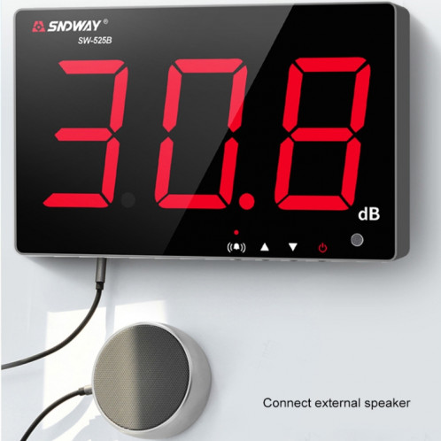 SNDWAY SW525B testeur de bruit de sonomètre DB mural avec transfert de stockage de données USB et communication USB SS779690-09