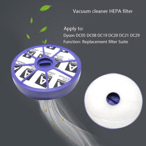D912 Aspirateur HEPA Accessoires Filtration de sortie pour Dyson DC05 / DC08 / DC19 / DC20 / DC21 / DC29 SH7807446-05