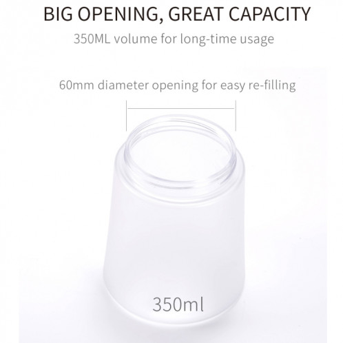 Distributeur automatique de savon en mousse pour lave-mains en mousse à induction intelligente, capacité: 350 ml (blanc) SH836W273-012