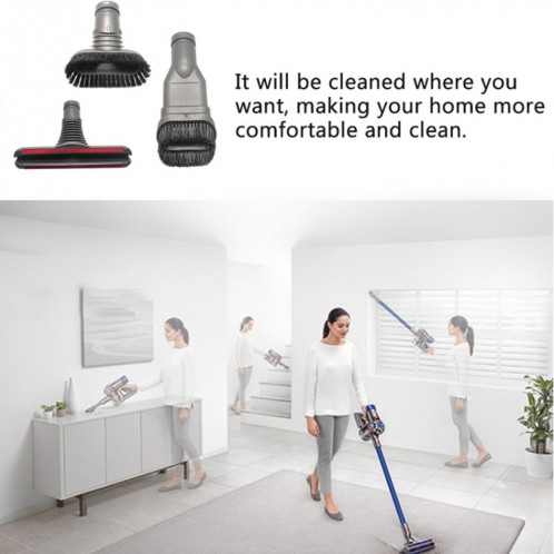 XD969 Brosse ronde 3 en 1 + brosse rigide + brosse de lit pour aspirateur Dyson SH78841198-05