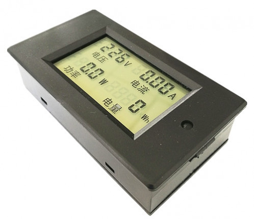 PZEM-061 Instrument de mesure de tension à affichage numérique 4 en 1 DC, AC 80-260V, 100A (noir) SH980B1263-05