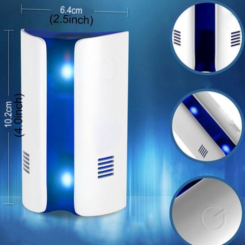Onde électromagnétique Conversion de fréquence Double ondes Répulsif anti-moustique multifonction Répulsif ultrasonique (blanc) SH76WB10-09