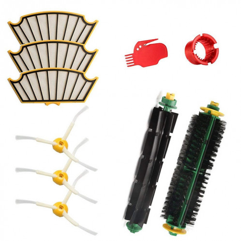 Accessoires de robot de balayage Brosse latérale de brosse à rouleau Haipa Filtre Accessoires Set pour irobot série 500 SH82651658-07