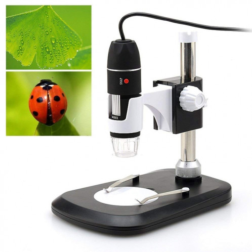 DMS-MDS800 40X-1600X loupe 2.0MP capteur d'image Microscope numérique USB avec 8 LED et support professionnel SH8589434-09