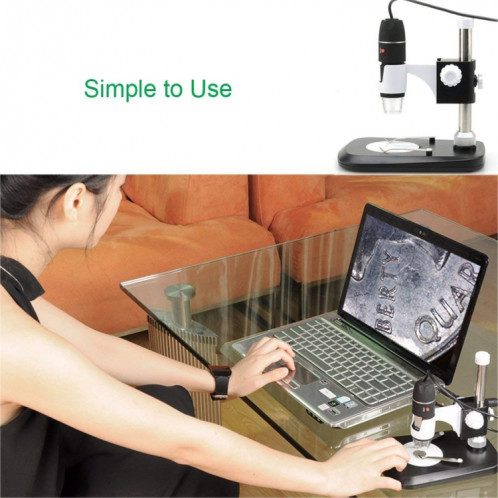 DMS-MDS800 40X-1600X loupe 2.0MP capteur d'image Microscope numérique USB avec 8 LED et support professionnel SH8589434-09