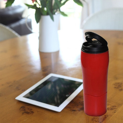 Portable Mighty Mug Solo Travel Coffee Herbal Ice Tea Tasse de boisson gazeuse Tasse de bouteille d'eau, capacité: 550 ml (rouge) SH698R1143-05
