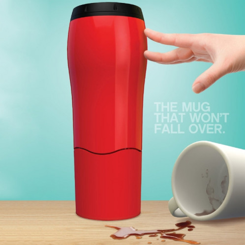 Portable Mighty Mug Solo Travel Coffee Herbal Ice Tea Tasse de boisson gazeuse Tasse de bouteille d'eau, capacité: 550 ml (rouge) SH698R1143-05