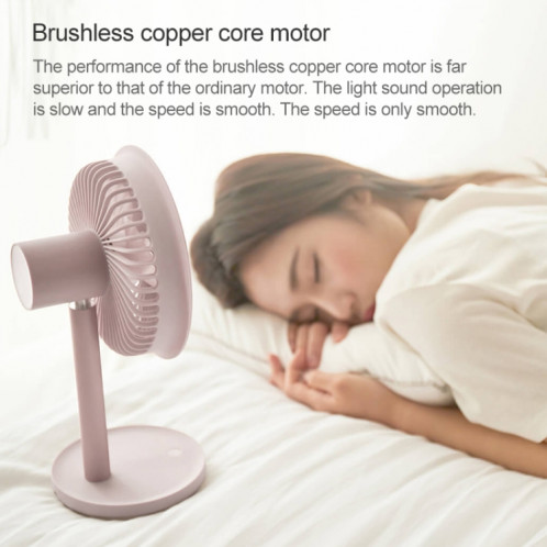 Xiaomi Mijia SOLOVE USB ventilateur de bureau électrique dortoir de bureau mini ventilateur, avec contrôle de 3 vitesses (rose) SX706F470-012