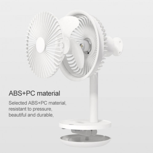 Xiaomi Mijia SOLOVE USB ventilateur de bureau électrique dortoir de bureau mini ventilateur, avec contrôle de 3 vitesses (blanc) SX706W342-012