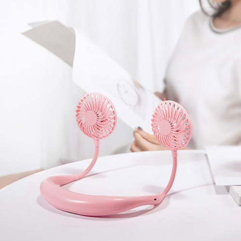 Ventilateur extérieur à LED de type mini-cou suspendu créatif (noir) SH932B1390-012