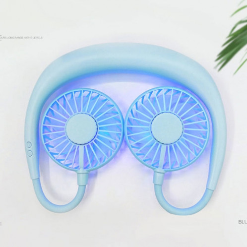 Ventilateur extérieur à LED de type mini-cou suspendu créatif (bleu) SH932L1873-012