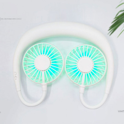 Ventilateur extérieur à LED de type mini-cou suspendu créatif (blanc) SH932W394-012