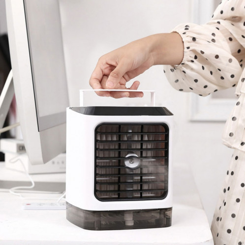 Mini ventilateur de bureau humidificateur ventilateur de climatisation ventilateur de pulvérisation hydratant (blanc) SH938W1342-013