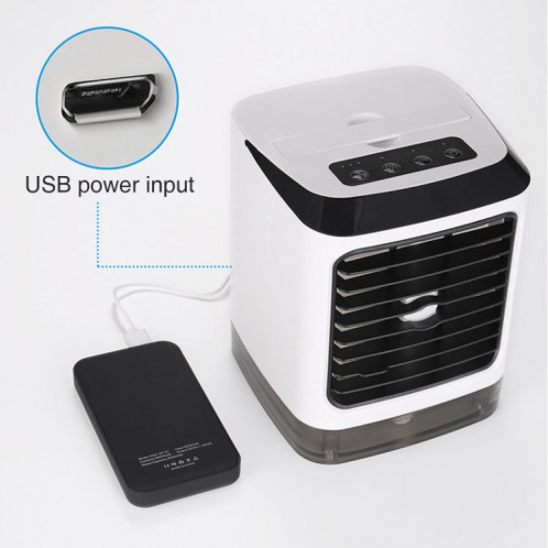 Mini ventilateur de bureau humidificateur ventilateur de climatisation ventilateur de pulvérisation hydratant (blanc) SH938W1342-013
