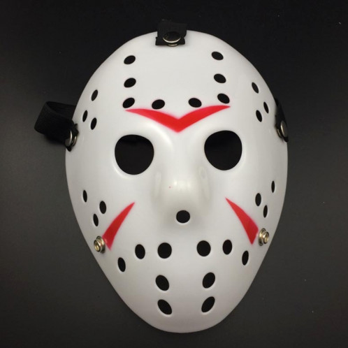 Masque de Jason épaissi cool Halloween Party (rouge + blanc) SH975R1046-04