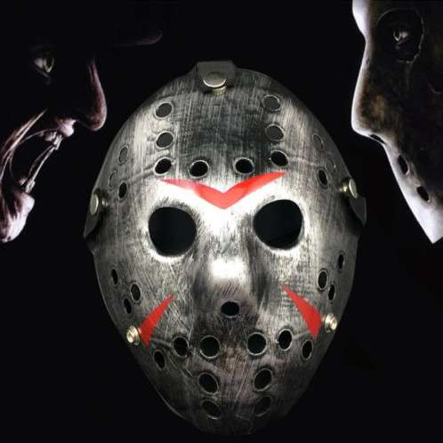 Masque de Jason épaissi cool Halloween Party (argent) SH975S1305-04