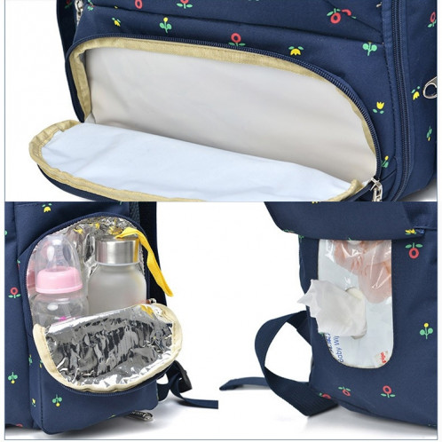 Mode Voyage Multifonctionnel Mère Sac À Bandoulière Maternité Momie Nappy Sac À Dos, Taille: 18 * 30 * 43 cm (Bleu) SH584E451-011