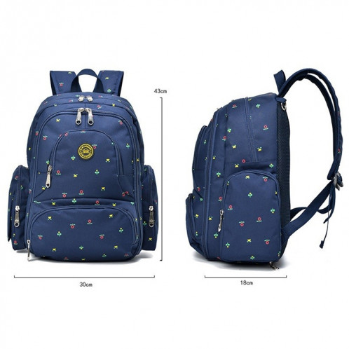 Mode Voyage Multifonctionnel Mère Sac À Bandoulière Maternité Momie Nappy Sac À Dos, Taille: 18 * 30 * 43 cm (Bleu) SH584E451-011