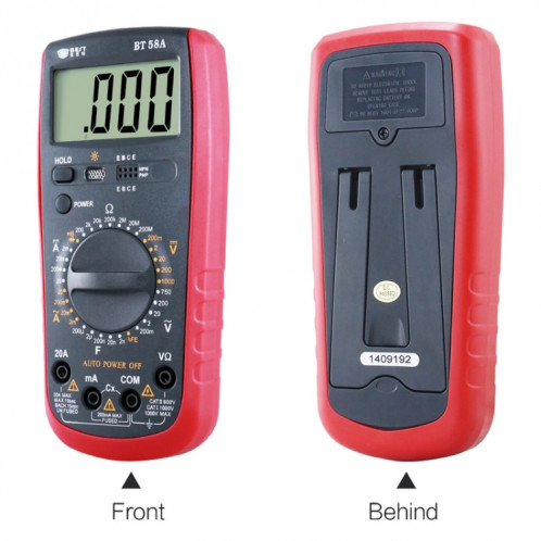 Outils de réparation pour mobile et tablette, Multimètre numérique multifonction BEST-58A SB9610111-09