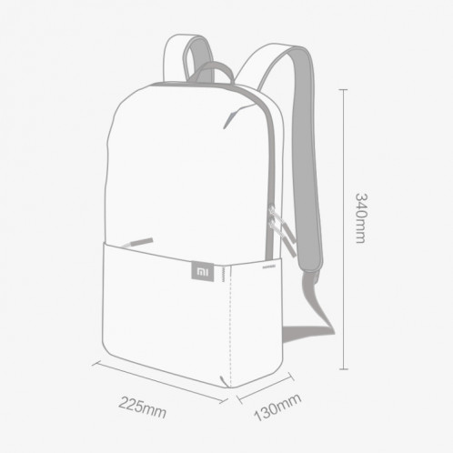 Original Xiaomi 10L Voyage Camping Sac À Dos Sac Coloré Loisirs Sportif Poitrine Pack Sacs Unisexe (Noir) SX669B1328-010