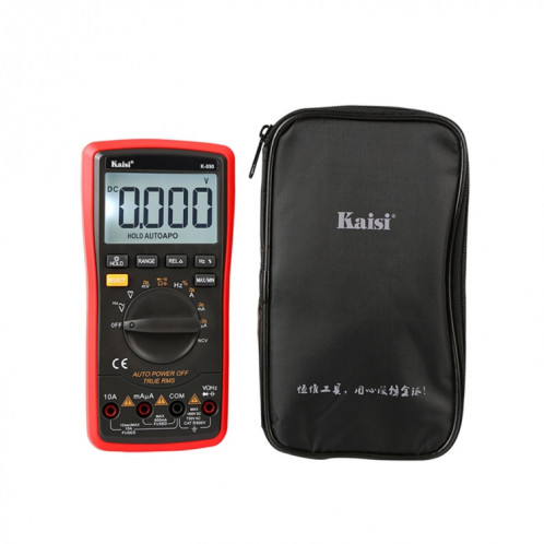 Kaisi K-890 Multimètre numérique LCD professionnel Testeur de multimètre numérique portable électrique SK98711114-06