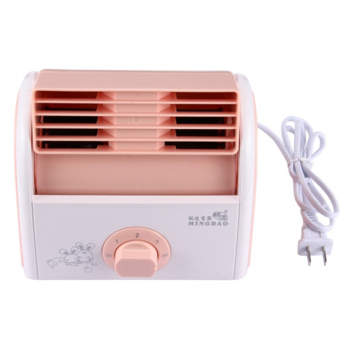 Ventilateur silencieux de bureau de mini turbine de lame de 30W pour le dortoir / chambre à coucher / salon / bureau, 3 types de mode de vitesse, CA 220V (rose) SH874F822-09