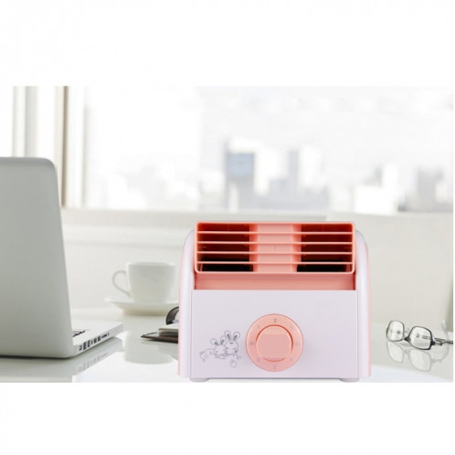 Ventilateur silencieux de bureau de mini turbine de lame de 30W pour le dortoir / chambre à coucher / salon / bureau, 3 types de mode de vitesse, CA 220V (rose) SH874F822-09