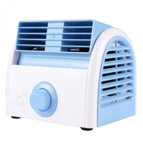 Ventilateur silencieux de bureau de mini turbine de lame de 30W pour le dortoir / chambre à coucher / salon / bureau, 3 types de modes de vitesse, CA 220V (bleu) SH874L226-09