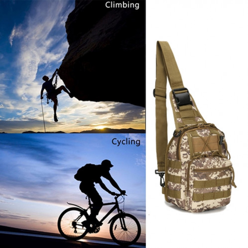 Outdoor Multipurpose Unisex 600D Sac à dos Camping Randonnée Chasse Camouflage Sac à dos, Taille: 30 * 22 * 5.0cm SH877I544-09