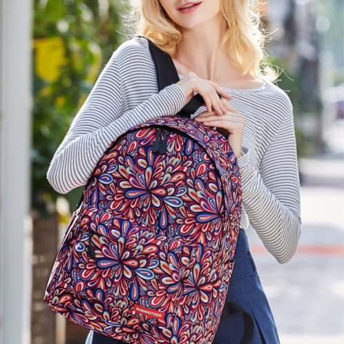 Sac à bandoulière scolaire avec motif de fleurs colorées et sac à bandoulière pour filles, taille: 40 cm x 30 cm x 17 cm SH909E1375-06