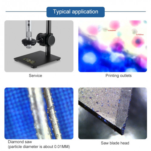 Supéries B011 HD Microscope électronique Digital Microscope Industrial Mobile Téléphone Réparation Loupe Loupe SS0990102-08