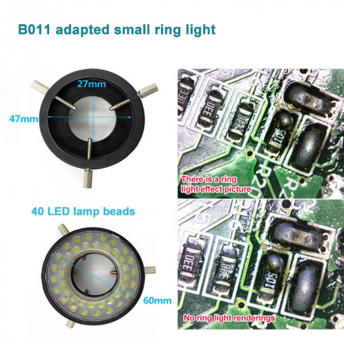 Supéries DB04 Microscope électronique LED Bague Bague pour HCB0990 SS09981986-04