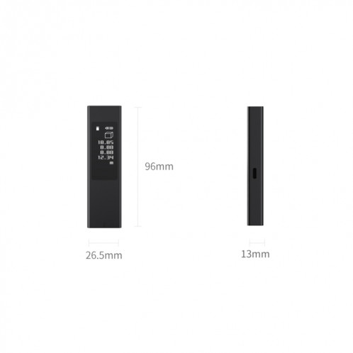 Gamme laser infrarouge de haute précision d'origine Xiaomi Youpin Duka LS5 (Noir) SX699B1837-011