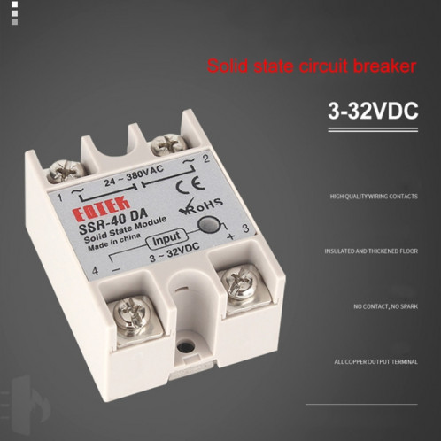 Thermostat 8800W REX-C100 + dissipateur de chaleur + Thermocouple + Module à semi-conducteurs SSR-80 DA Kit de contrôle de température intelligent SH5469361-09