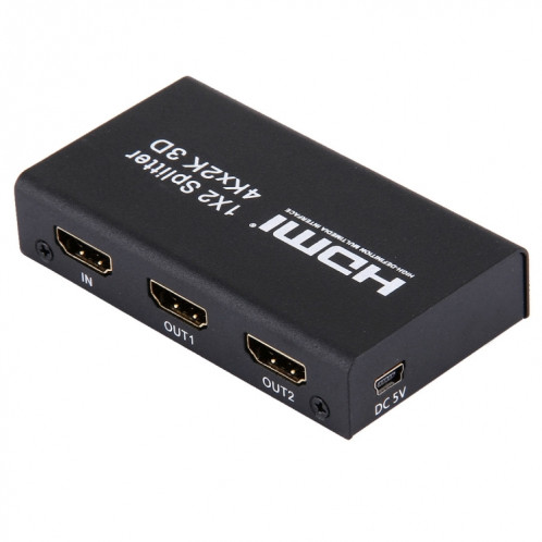 Mini répartiteur de commutation HDMI 1x2 2160P, support 4Kx2K, 3D SH00709-07