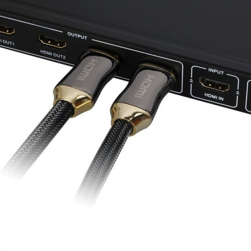 Câble de connecteur mâle HDMI à grande vitesse HDMI 19 broches de corps en métal 15m HDMI 2.0 à HDMI 19 broches SH07381798-06