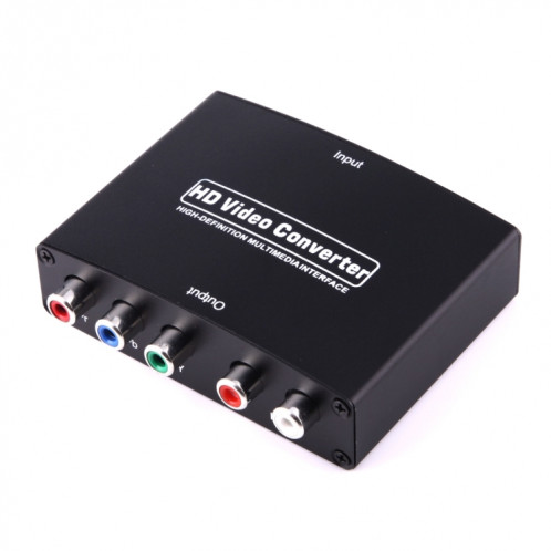 Convertisseur adaptateur vidéo 1080P HD HDMI vers YPbPr et audio R / L (noir) SH101B735-08
