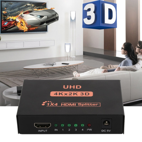 Répartiteur HDMI CY10 UHD 4K x 2K 3D 1 x 4 () SH102B1404-017