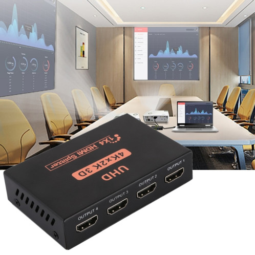Répartiteur HDMI CY10 UHD 4K x 2K 3D 1 x 4 () SH102B1404-017