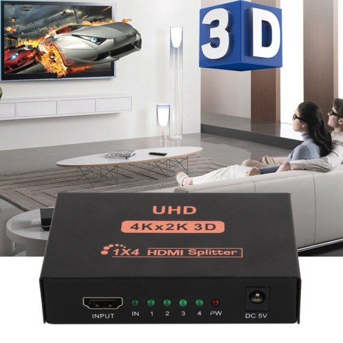 Répartiteur HDMI CY10 UHD 4K x 2K 3D 1 x 4 () SH102B1404-017