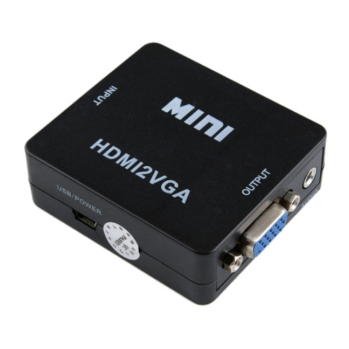 HOWEI HW-2109 Mini convertisseur audio vidéo HDMI vers VGA (noir) SH108B1903-011