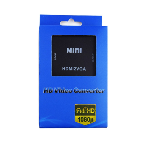 HOWEI HW-2109 Mini convertisseur audio vidéo HDMI vers VGA (noir) SH108B1903-011