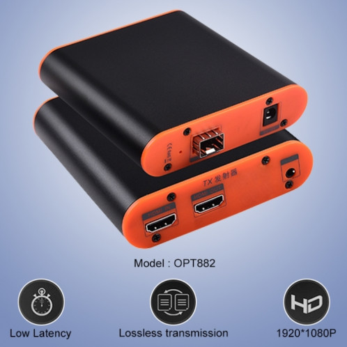 OPT882 Extender HDMI (récepteur et émetteur) Extender fibre optique, distance de transmission: 20 km () SH14EU97-011