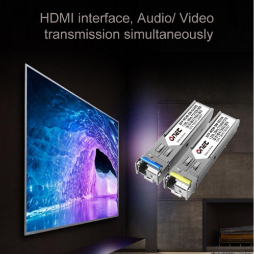 OPT882 Extender HDMI (récepteur et émetteur) Extender fibre optique, distance de transmission: 20 km (prise EU) SH14EU97-011