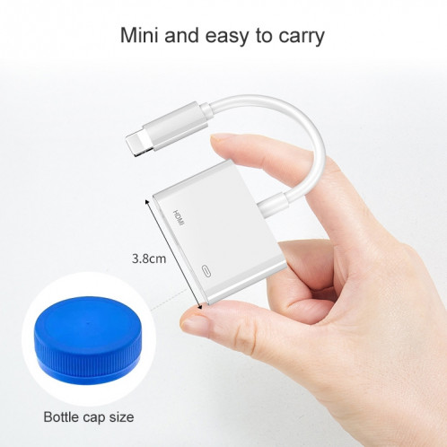 Câble d'adaptateur vidéo de projecteur HDMI HDTV pour iPhone SH01181494-010